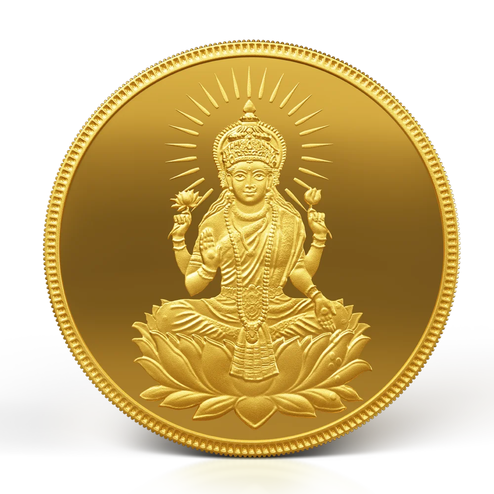 Lakshmi 24k (999.9) 5 gm Gold Coin01.webp